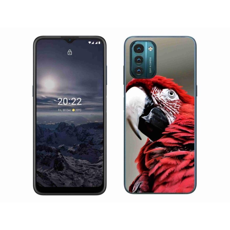 Gél tok mmCase a Nokia G11/G21 készülékhez - papagáj ara piros