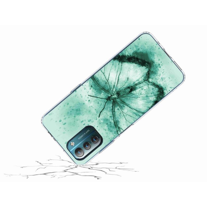 Gél tok mmCase a Nokia G11/G21 készülékhez - zöld pillangó