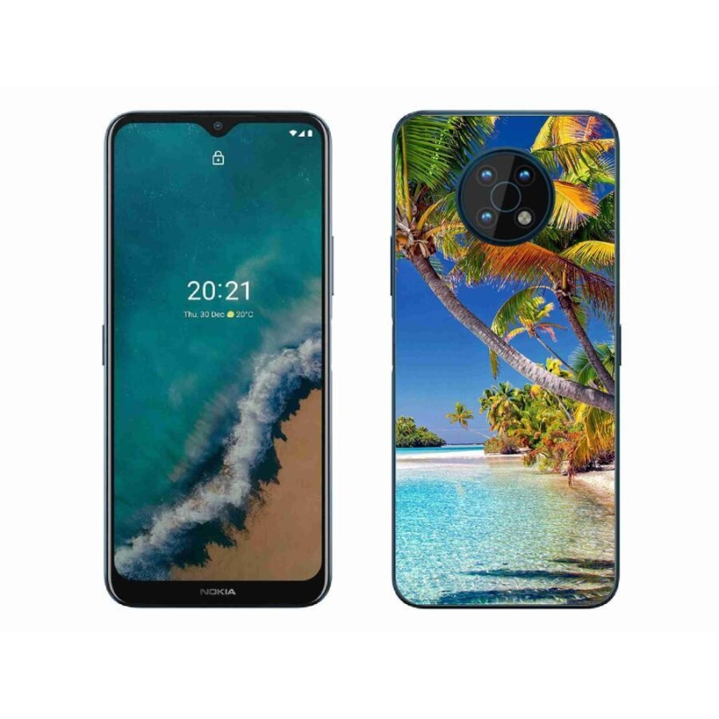 Gél tok mmCase mobiltelefonhoz Nokia G50 - tengerparti strand