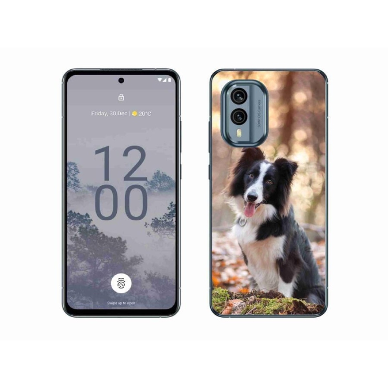 Zselés tok mmCase a Nokia X30 5G készülékhez - border colie 1