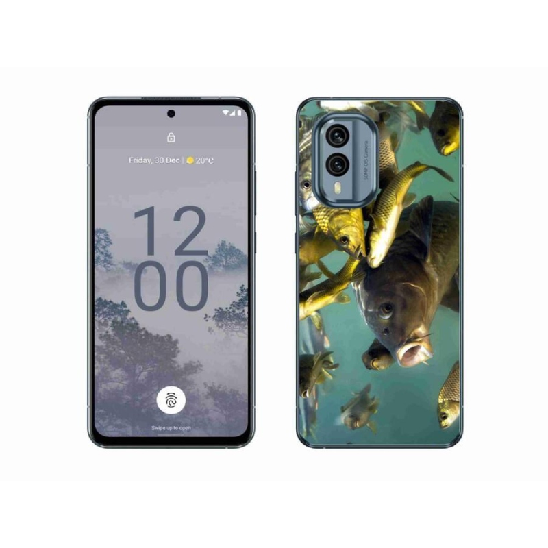 Gél tok mmCase a Nokia X30 5G készülékhez - halak iskolája