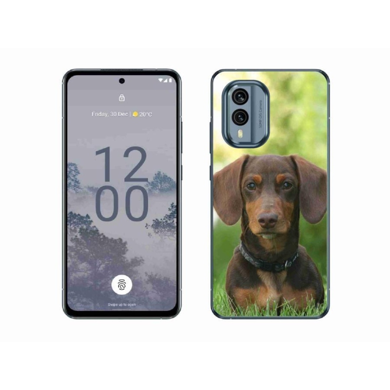 Gél tok mmCase a Nokia X30 5G készülékhez - barna tacskó
