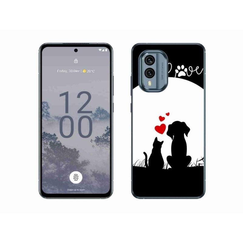 Gél tok mmCase a Nokia X30 5G készülékhez - állatszerelem