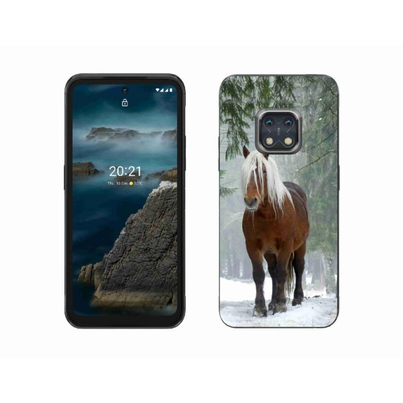 Gél tok mmCase a Nokia XR20 mobilhoz - ló az erdőben