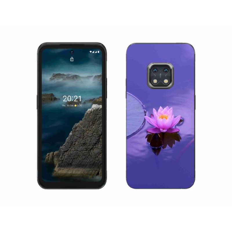Gél tok mmCase mobiltelefonhoz Nokia XR20 - virág a felületen