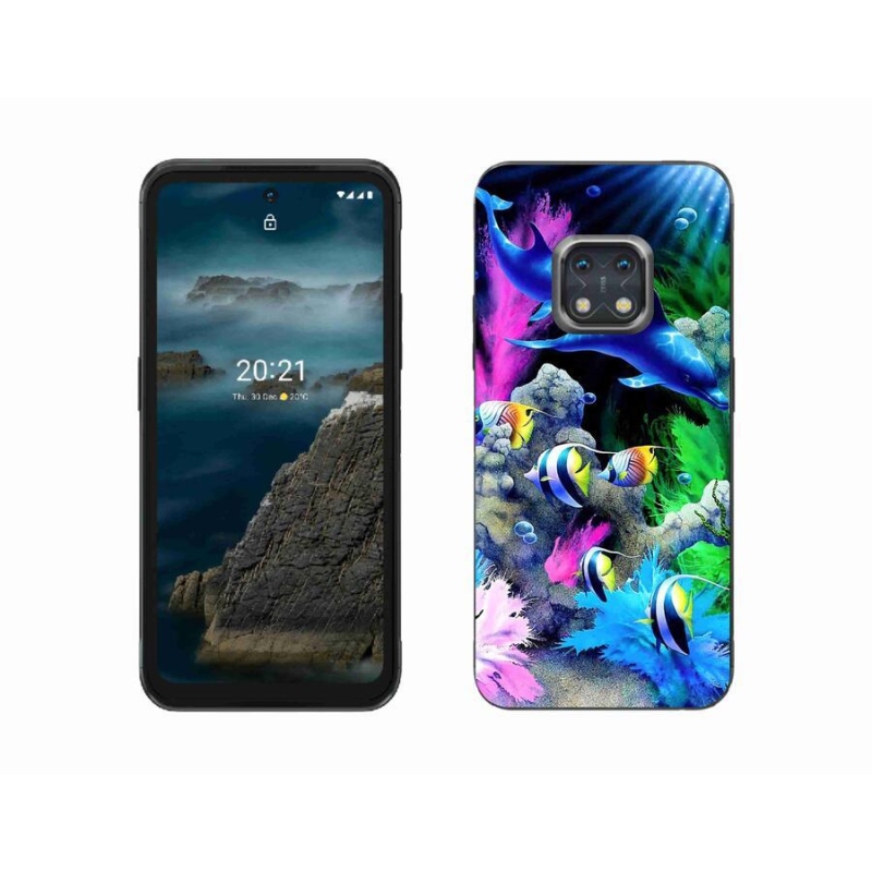 Gél tok mmCase mobiltelefonhoz Nokia XR20 - tengeri világ