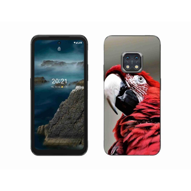 Gél tok mmCase mobiltelefonhoz Nokia XR20 - papagáj ara piros