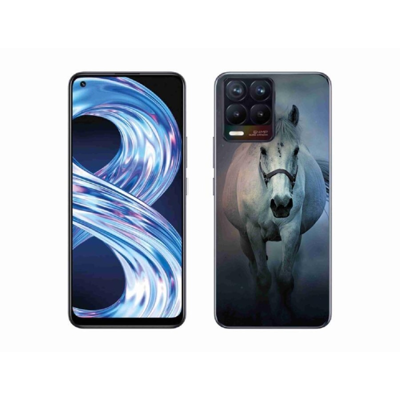 Gél tok mmCase a Realme 8 4G-hez - futó fehér ló