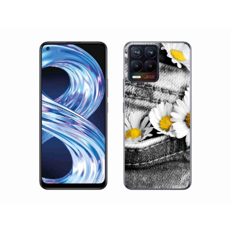 Gél tok mmCase mobilhoz Realme 8 4G - százszorszépek