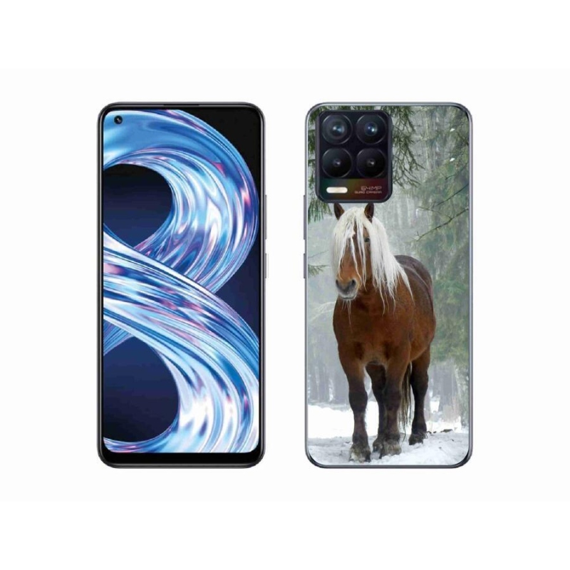 Gél tok mmCase a Realme 8 4G-hez - ló az erdőben