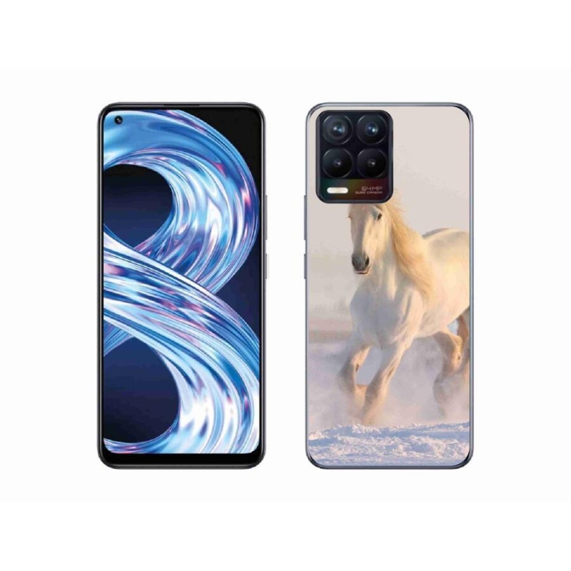 Gél tok mmCase a Realme 8 4G számára - ló a hóban