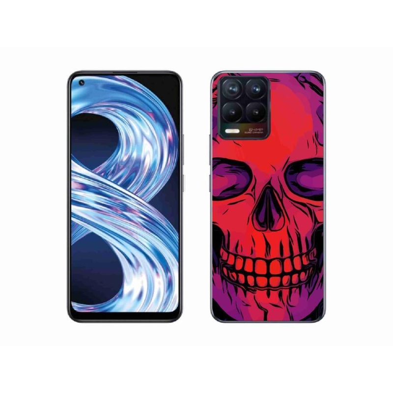 Gél tok mmCase a Realme 8 4G készülékhez - koponya