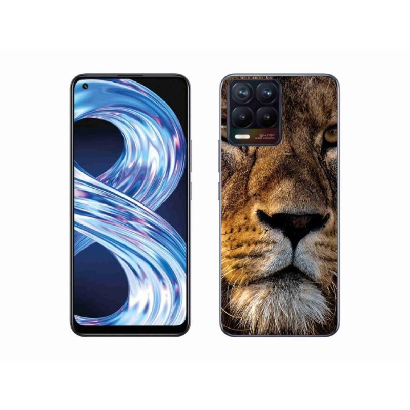 Gél tok mmCase a Realme 8 4G-hez - oroszlán