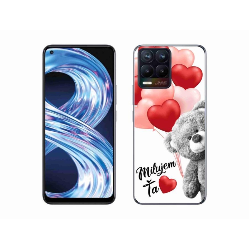 Gél tok mmCase a Realme 8 4G-hez - I love you