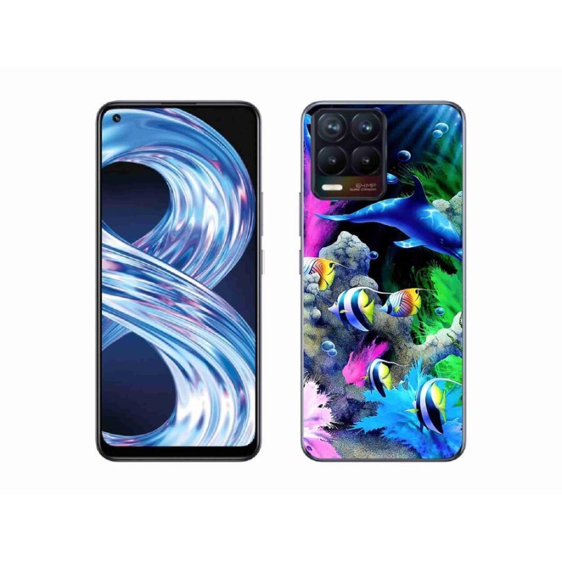 Gél tok mmCase a Realme 8 4G-hez - tengeri világ
