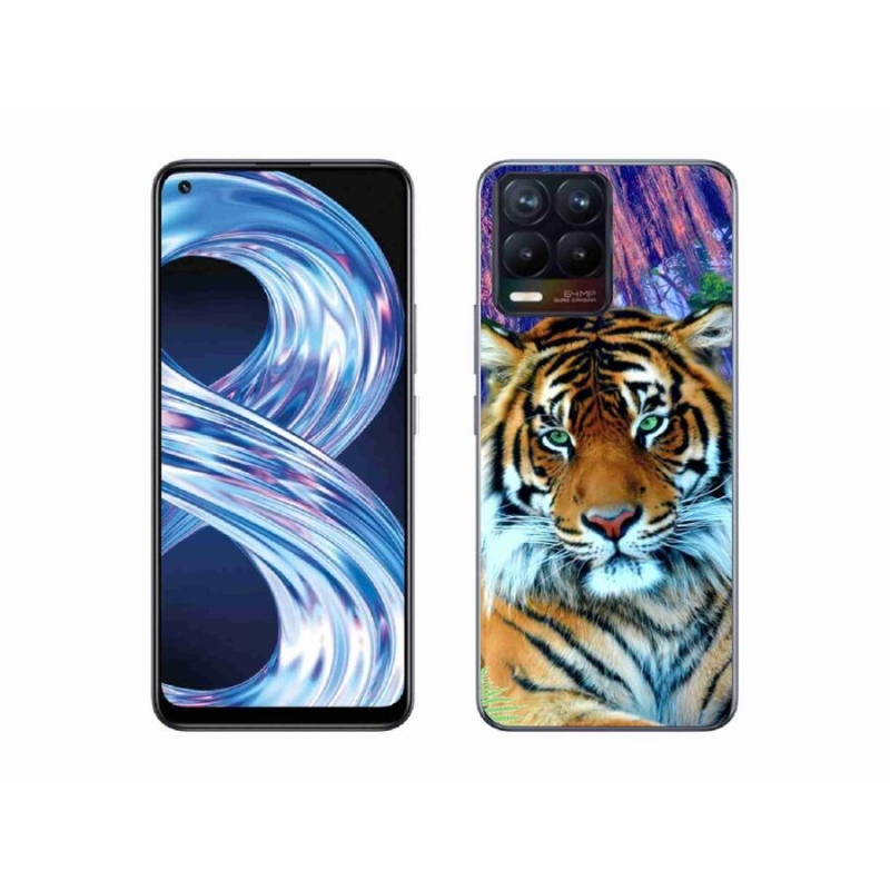 Gél tok mmCase a Realme 8 4G készülékhez - tigris