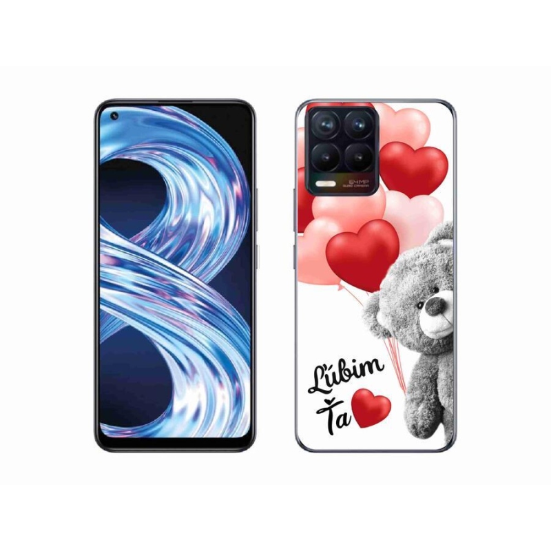 Gél tok mmCase mobilhoz Realme 8 4G - I love you en