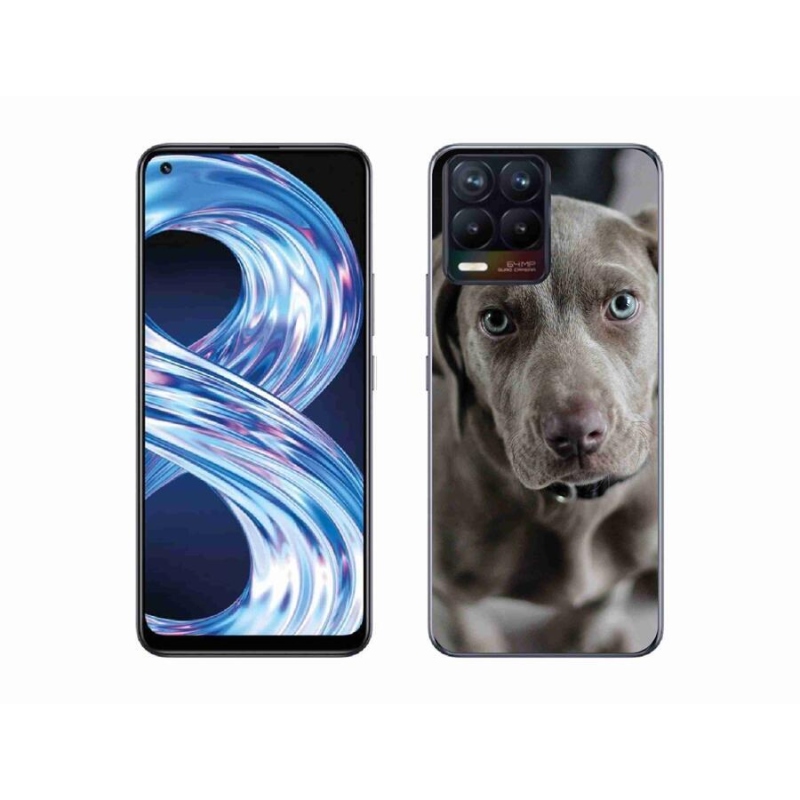 Gél tok mmCase a Realme 8 4G készülékhez - Weimaraner