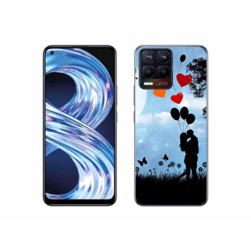 Gél tok mmCase mobilhoz Realme 8 4G - szerelmes pár