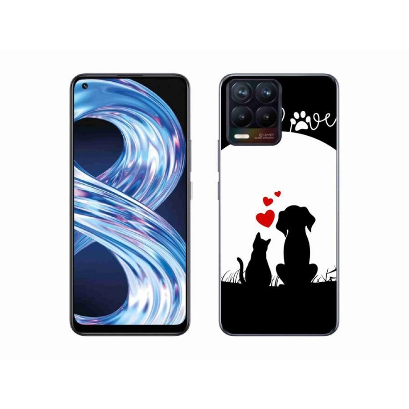 Gél tok mmCase a Realme 8 4G-hez - állatszerelem