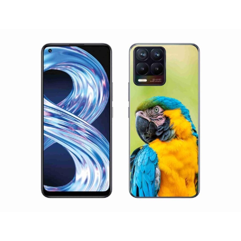Gél tok mmCase a Realme 8 Pro-hoz - papagáj ara 2