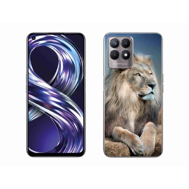 Gél tok mmCase a Realme 8i készülékhez - Lion 1