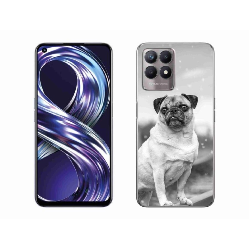 Gél tok mmCase mobiltelefonhoz Realme 8i - mopsz