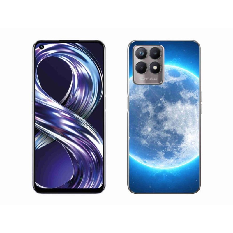 Gél tok mmCase mobiltelefonhoz Realme 8i - földgömb