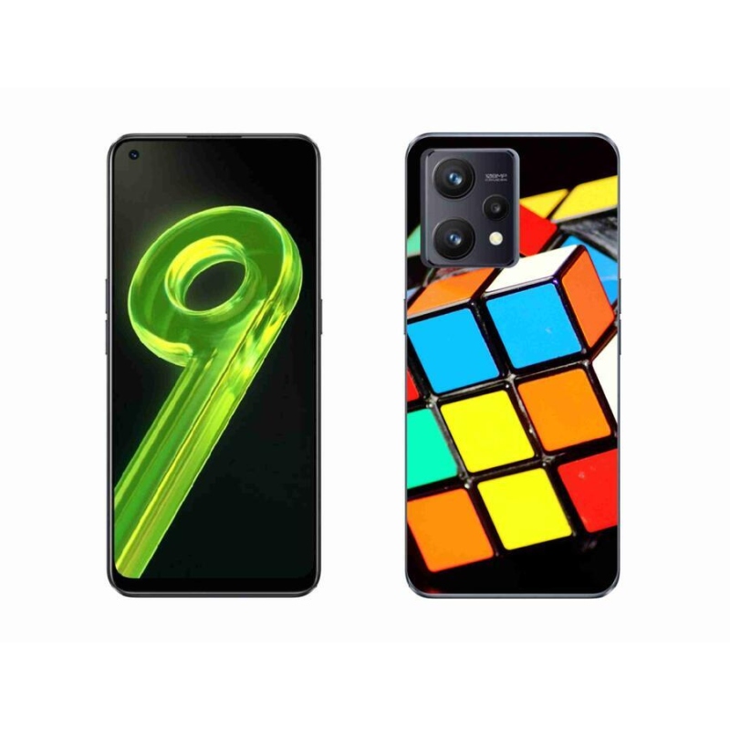 Gél tok mmCase mobilhoz Realme 9 4G - Rubik kocka