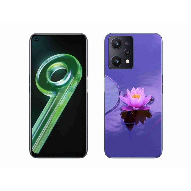 Gél tok mmCase a Realme 9 5G készülékhez - virág a felületen