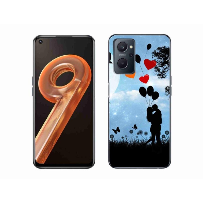 Gél tok mmCase mobilhoz Realme 9i - szerelmes pár