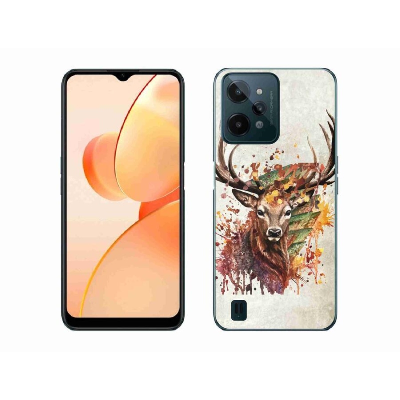Gél tok mmCase mobilhoz Realme C31 - szarvas 1