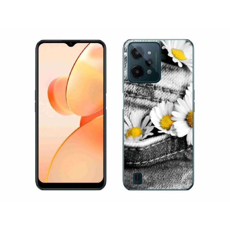 Gél tok mmCase mobiltelefonhoz Realme C31 - százszorszépek