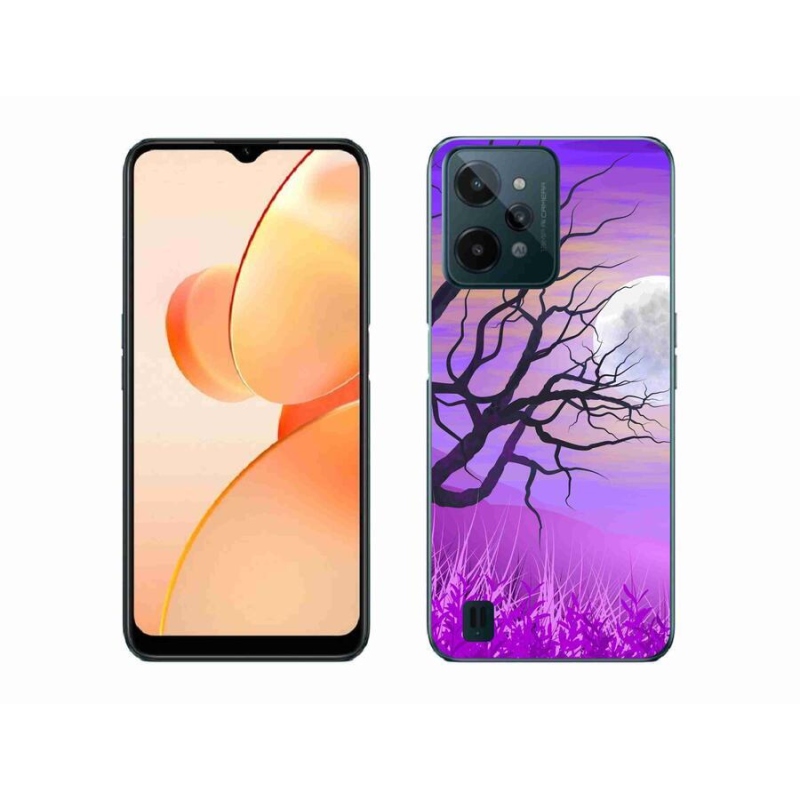Gél tok mmCase mobilhoz Realme C31 - rajzfilmes kidőlt fa