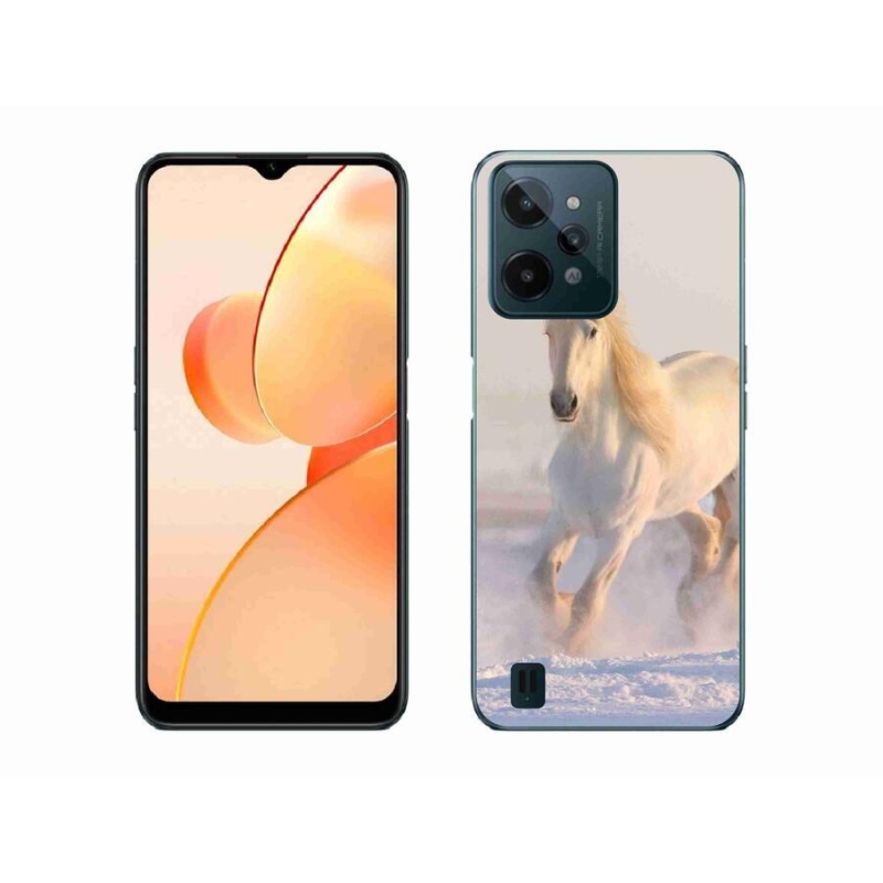 Gél tok mmCase mobilhoz Realme C31 - ló a hóban
