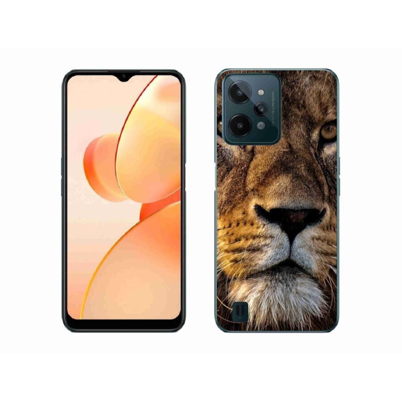 Gél tok mmCase mobiltelefonhoz Realme C31 - oroszlán