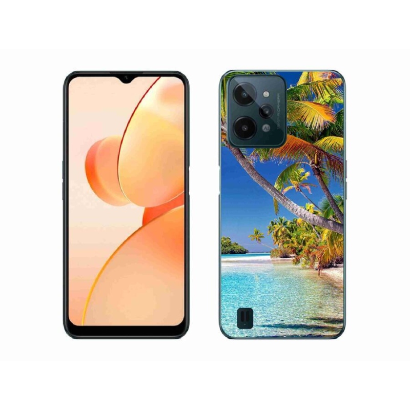 Gél tok mmCase mobiltelefonhoz Realme C31 - tengerparti strand