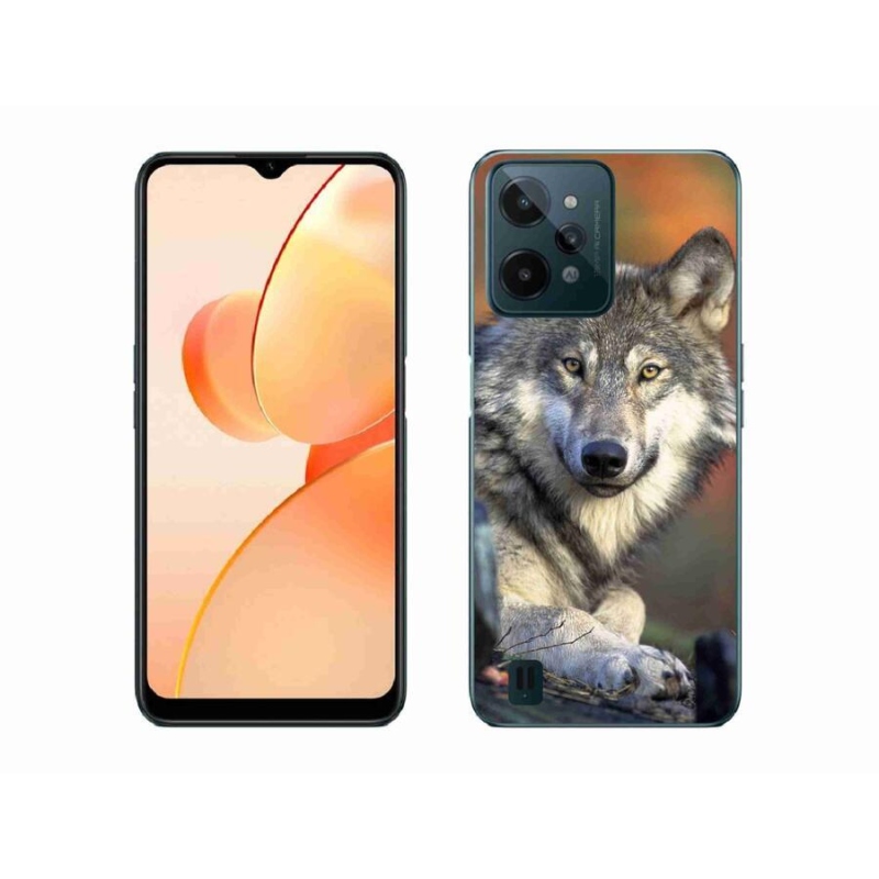 Gél tok mmCase mobiltelefonhoz Realme C31 - farkas