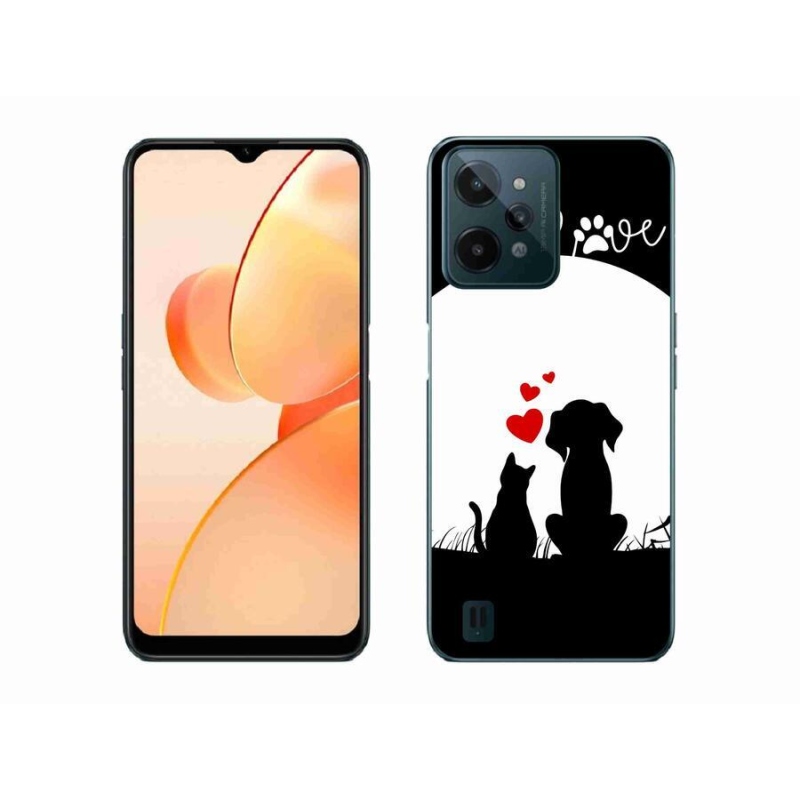 Gél tok mmCase mobilhoz Realme C31 - állati szeretet