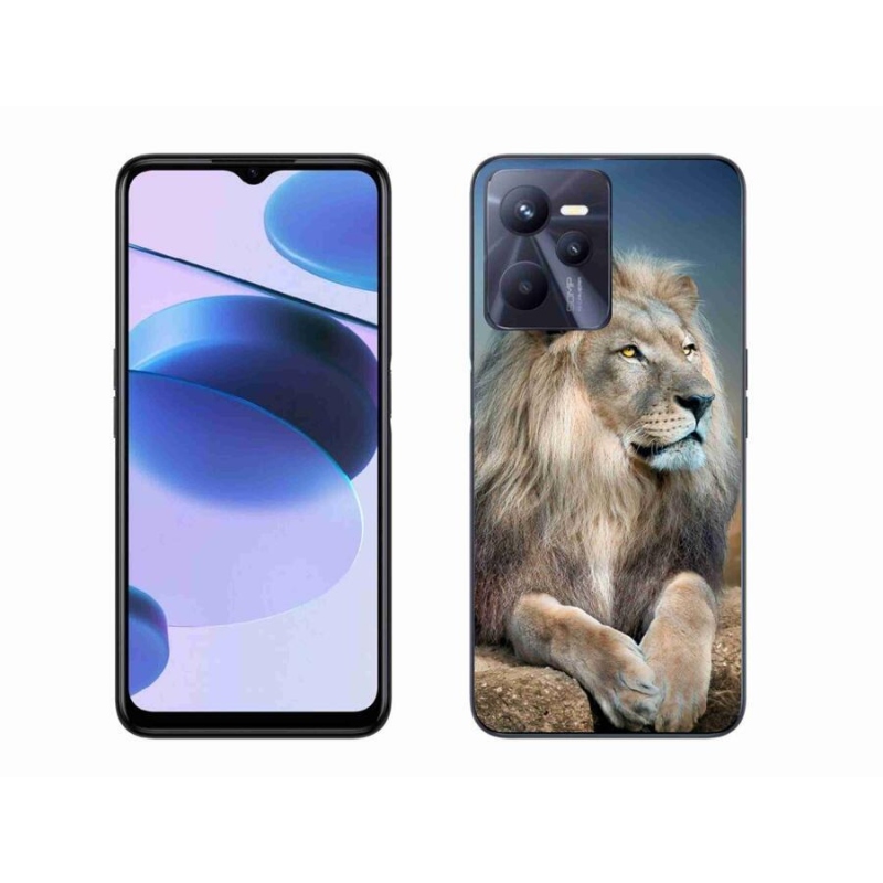 Gél tok mmCase mobiltelefonhoz Realme C35 - Lion 1