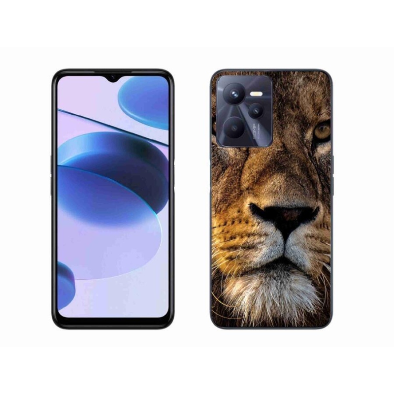 Gél tok mmCase mobiltelefonhoz Realme C35 - oroszlán