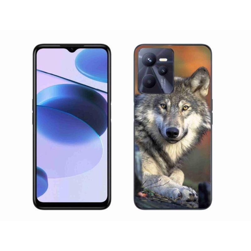 Gél tok mmCase mobiltelefonhoz Realme C35 - farkas