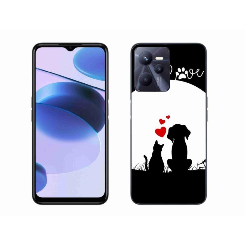 Gél tok mmCase mobilhoz Realme C35 - állatszerelem