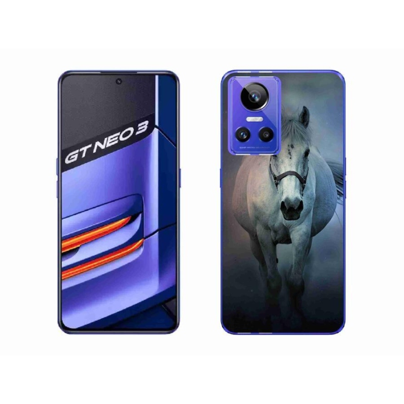 Gél tok mmCase a Realme GT Neo 3 számára - futó fehér ló