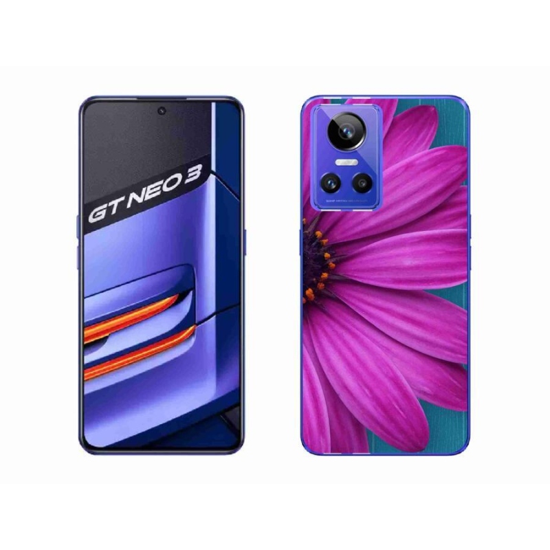 Gél tok mmCase mobilhoz Realme GT Neo 3 - lila margaréta