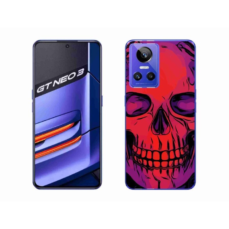 Gél tok mmCase mobiltelefonhoz Realme GT Neo 3 - koponya