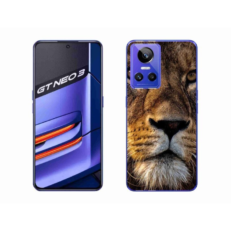 Gél tok mmCase a Realme GT Neo 3 számára - oroszlán