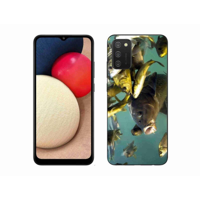 Gél tok mmCase mobiltelefonhoz Samsung Galaxy A02s (164.2x75.9x9.1mm) - halak iskolája