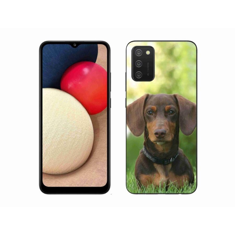 Gél tok mmCase Samsung Galaxy A02s (164.2x75.9x9.1mm) - barna tacskó