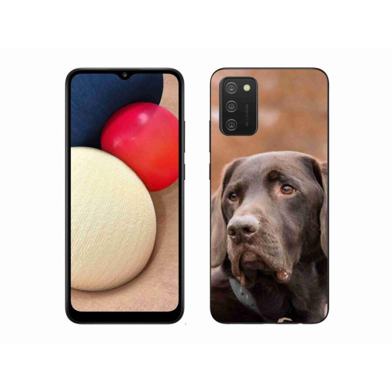 Gél tok mmCase a Samsung Galaxy A02s készülékhez (164.2x75.9x9.1mm) - barna labrador színű